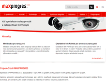Tablet Screenshot of maxprogres.cz